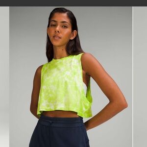 lululemon All Yours Tie Dye Cropped Cotton Tank Top